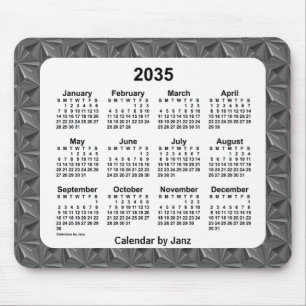 2035 års kalender för svarta diamanter från Janz Musmatta