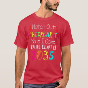 2035 års klass: Se upp Kindergarten här i Europapa T Shirt