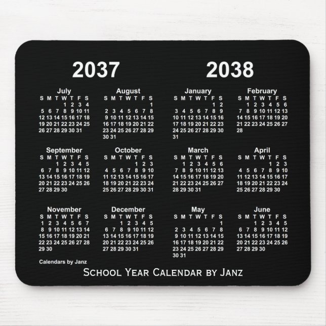 2037-2038 års Neon skolårskalender från Janz Musmatta (Framsidan)