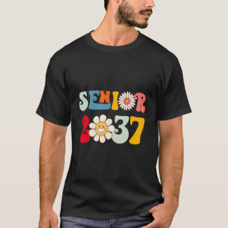 2037 års pensionsklass: Retro Back to school Gra T Shirt