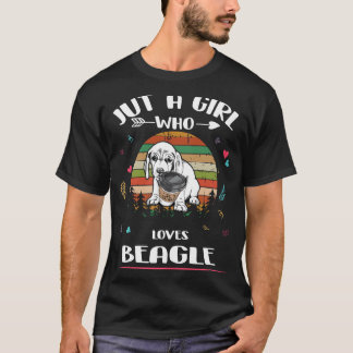 203 Bara en flicka som Kärlek Beagle T Shirt