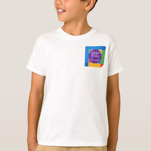 203:e decenniet (nytt år 2021-2030) t shirt (Framsida)