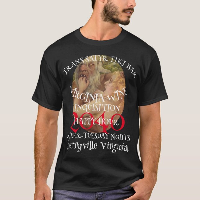 2040 TRANS SATYR TIKI Bar GLAD TILLFÄLLE T Shirt (Framsida)