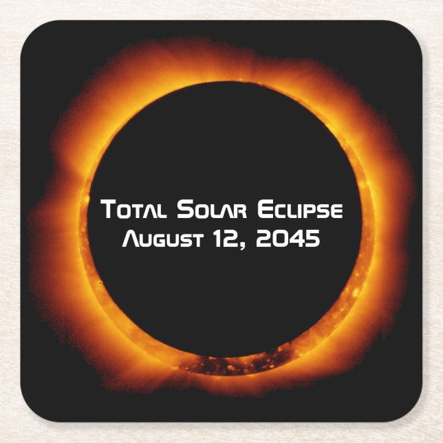 2045 Totalt solcellsbatteri Underlägg Papper Kvadrat (Framsidan)