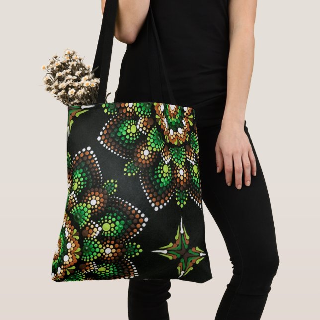 205 - Natur Mandala - Tote Bag Tygkasse (Närbild)