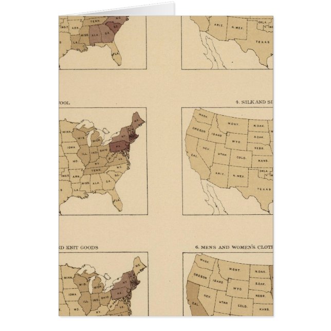 205 Tillverkning/sq miles Hälsningskort (Framsidan)