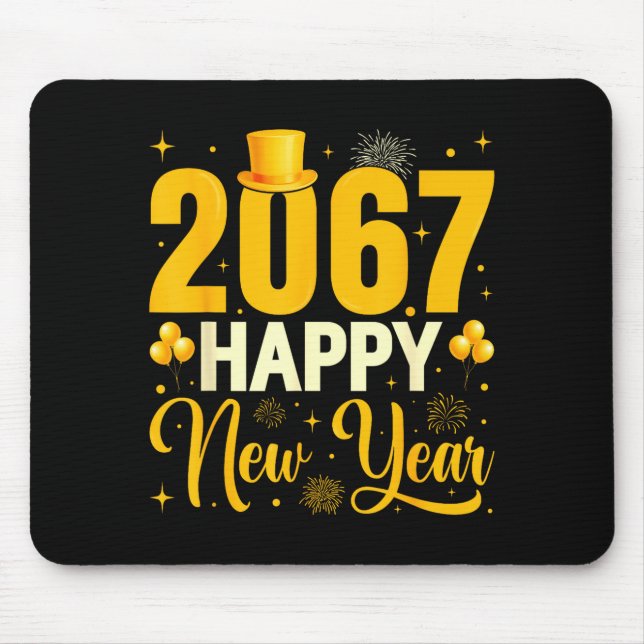 2067 Happy New Year Retro Funny 67 Six Seven Meme  Musmatta (Framsidan)