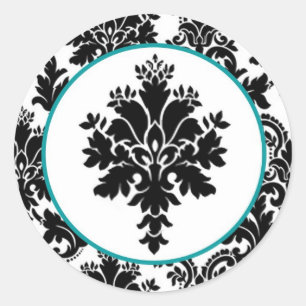 20-1,5-kuvert Svart skalbagge Snöre Runt Klistermärke