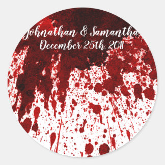 20-1,5-tums favoritfästare Blood Splatter Vampire Runt Klistermärke