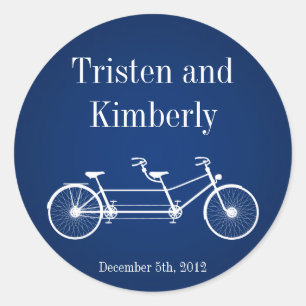 20 - 1,5-tums favoritfästare vid blå Dubbla Bike Runt Klistermärke