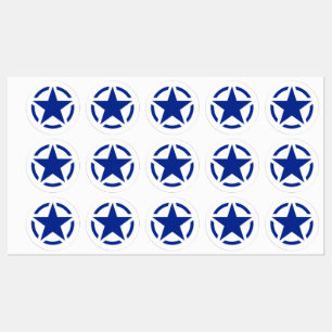 20 amerikanska Stencil-Vintagar Klistermärke