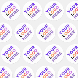 20 Anpassat företagslogotyp | Varumärkt Runt Klistermärke