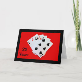 20 år är en stor sak! Jubileumskort Kort
