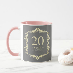 20 år årsdag mugg