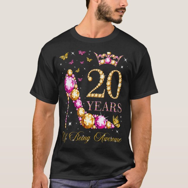 20 år av Fantastisk 20 år gammal 20 år T Shirt (Framsida)