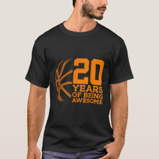 20 ÅR AV FANTASTISK BASKETBALL 20:E FÖDELSEDAGEN T SHIRT
