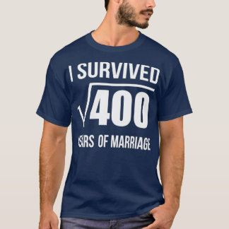 20 år efter Giftermål-årsdagen för Bröllop Gift 20 T Shirt