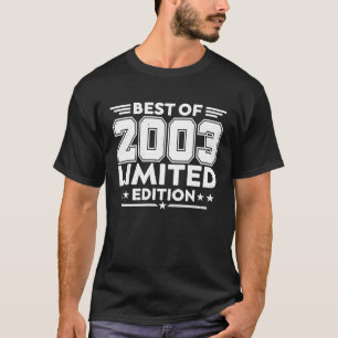 20 år gammal 2003 20:e födelsedagen t shirt