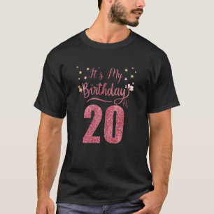 20 år gammal Det är min födelsedag Fantastisk T Shirt