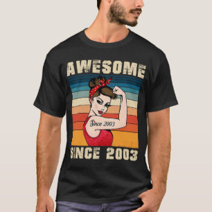 20 år gammal Fantastisk sedan 2003 20:e födelsedag T Shirt