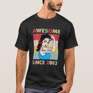 20 år gammal Fantastisk sedan 2003 20:e födelsedag T Shirt