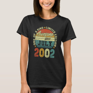 20 år gammal födelsedag Fantastisk sedan juli 2002 T Shirt