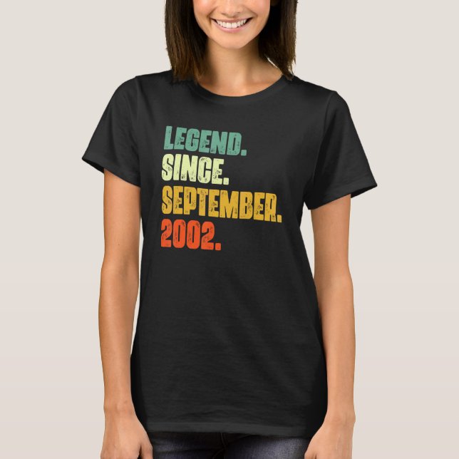 20 år gammal förklaring sedan september 2002 20:e  t shirt (Framsida)