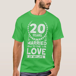 20 år gift mot Kärlek i min livstid 20 år om T Shirt