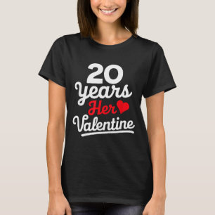 20 år hennes valentin _ årsjubileum par valen t shirt