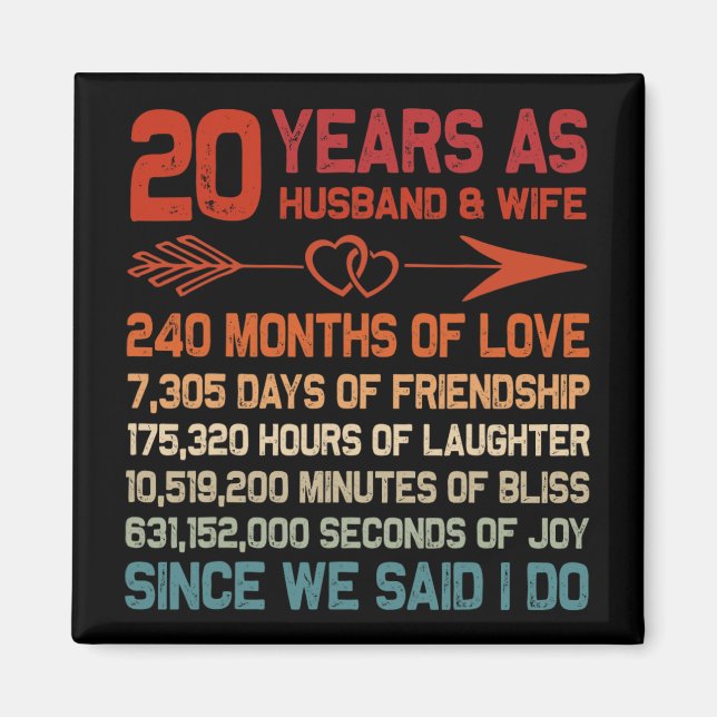 20 år som Make&amp; Maka 20-årsjubileum Gi Magnet (Framsidan)
