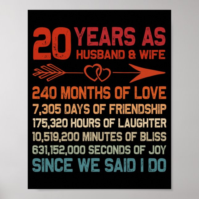 20 år som Make&amp; Maka 20-årsjubileum Gi Poster (Framsidan)