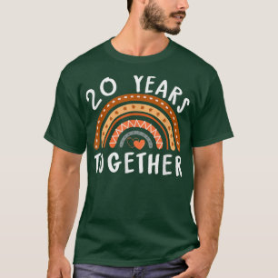 20 år Tillsammans 20:e Giftermål-årsdagen Husban T Shirt