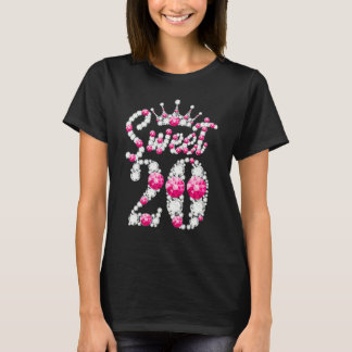 20-årig, 20-årig, svensk, Rosa Diamond-Kråka T Shirt