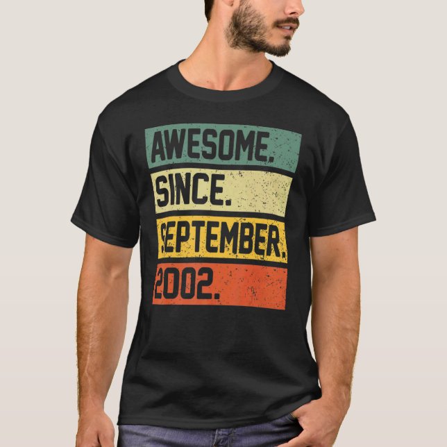 20-årig Fantastisk sedan september 2002 20:e bir T Shirt (Framsida)