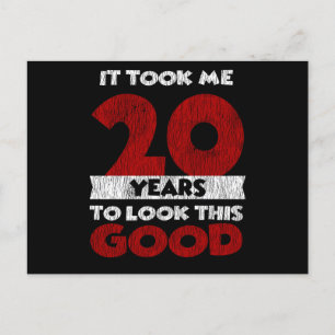 20 Årig Födelsedag Tog Mig Ser Bra Ut 20-årsdag Vykort