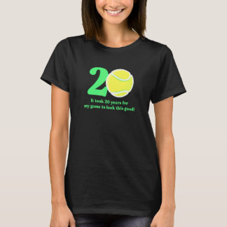 20-årig tennisspelare 2002 20-årsdag t shirt