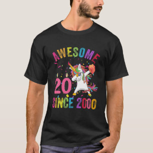 20-åriga Unicorn Dabbing Party K T Shirt