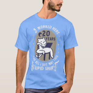 20 års arbetsårsdag 20 års anställningsdag t shirt