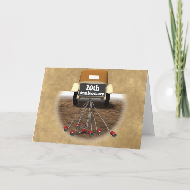 20-års bröllopsdag kort (Framsida)