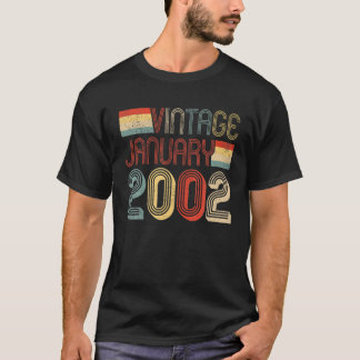 20 års gammal Dekoration 20:e födelsedag Vintage J T Shirt
