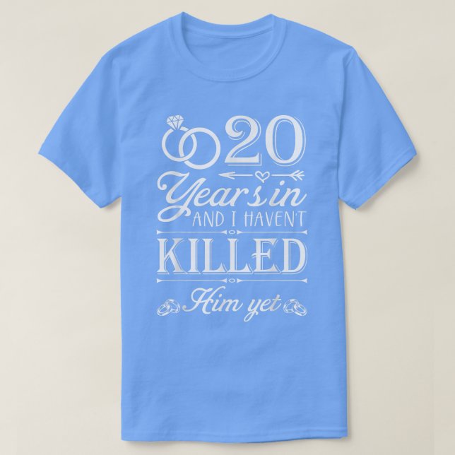 20 års Giftermål-frun, 20:e årsdagen C T Shirt (Design framsida)