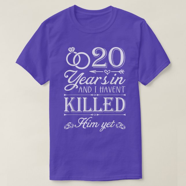 20 års Giftermål-frun, 20:e årsdagen C T Shirt (Design framsida)