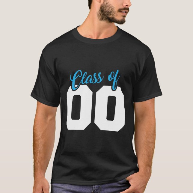 20 års gymnasieklass 2000 Högre skolklass G T Shirt (Framsida)