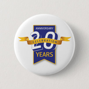 20 års jubileumsdesign knapp