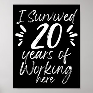 20 års tjänstjubileum överlevd anställd poster
