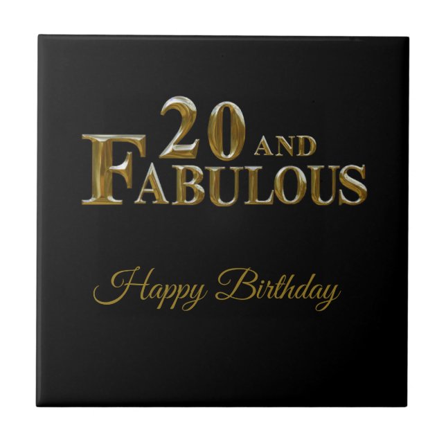 20-årsdag  kakelplatta (Framsidan)