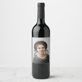 20-årsdag namn foto datum man blå vit s vinflaska etikett