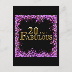 20-årsdag vykort