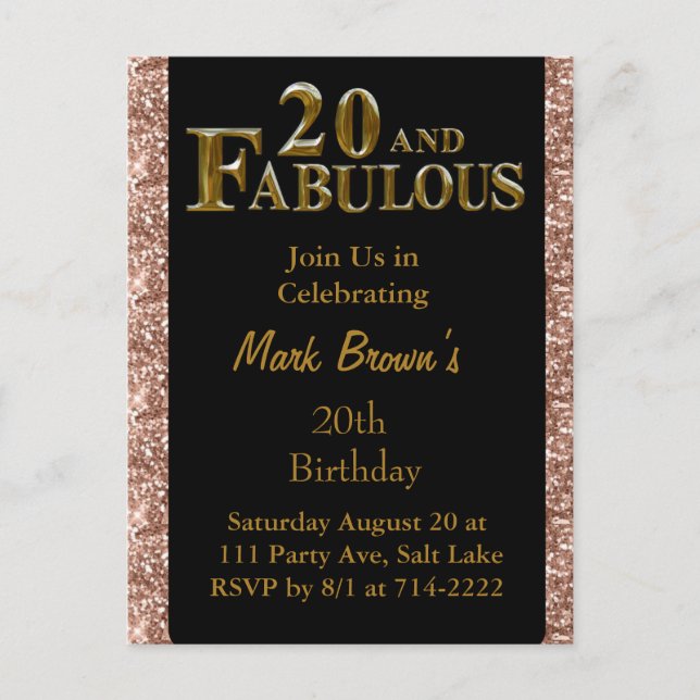 20-årsdag  vykort (Framsida)