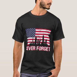 20-årsdagen 9-11 Glöm aldrig 2001 T-shirt